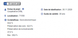 Projet Label bas Carbone CFBL